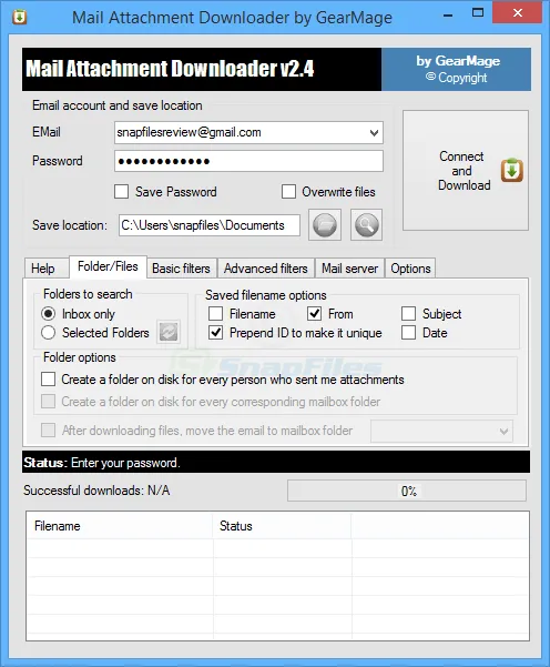 Mail Attachment Downloader 스크린샷 1