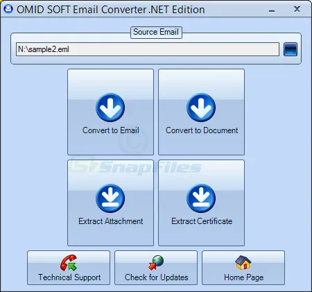 OmidSoft Email Converter 스크린샷 1