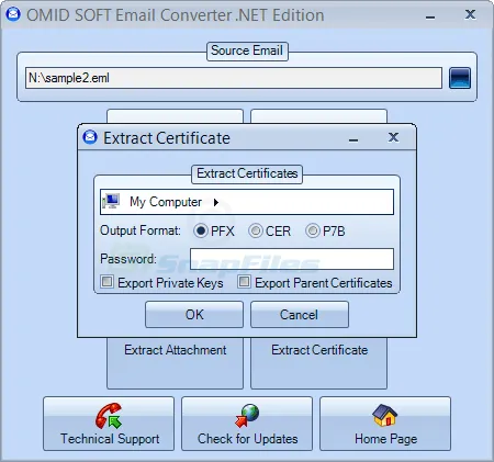 OmidSoft Email Converter 스크린샷 2