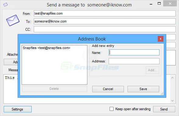 SMTP Mail Sender 스크린샷 2