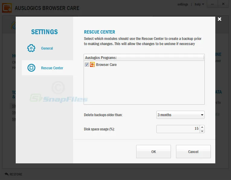 Auslogics Browser Care 스크린샷 2