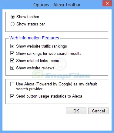 Alexa Toolbar for Firefox 스크린샷 2