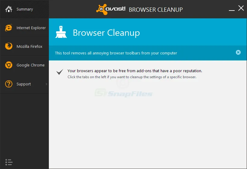 Avast Browser Cleanup Tool 스크린샷 1
