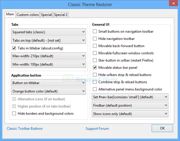 Classic Theme Restorer 스크린샷 1