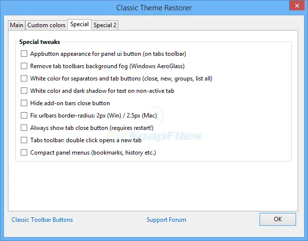 Classic Theme Restorer 스크린샷 2