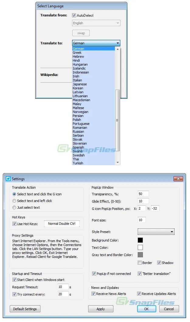 Client for Google Translate 스크린샷 2