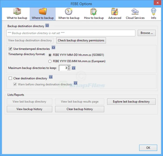 Firefox Extension Backup (FEBE) 스크린샷 2