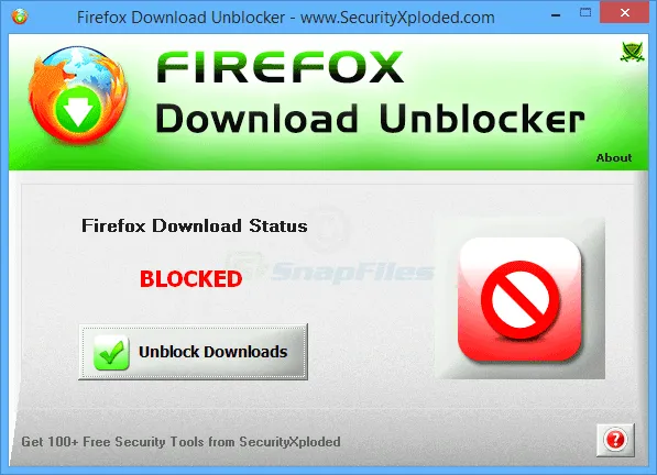 Firefox Download Unblocker 스크린샷 1