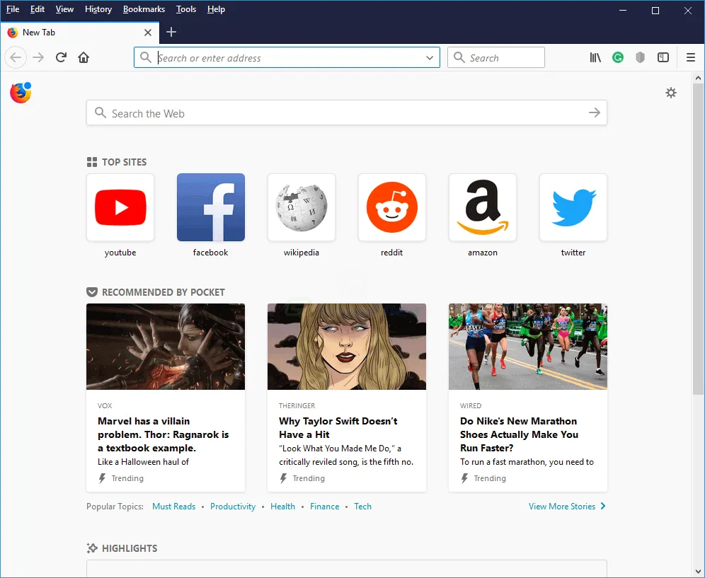 Firefox Browser 스크린샷 1