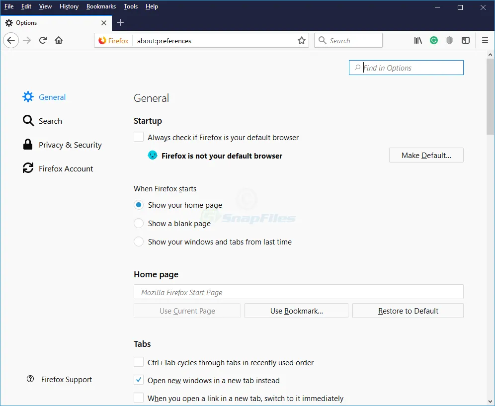 Firefox Browser 스크린샷 2