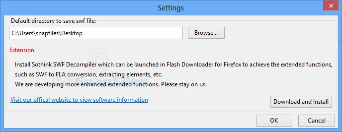 Flash Downloader for Firefox 스크린샷 2