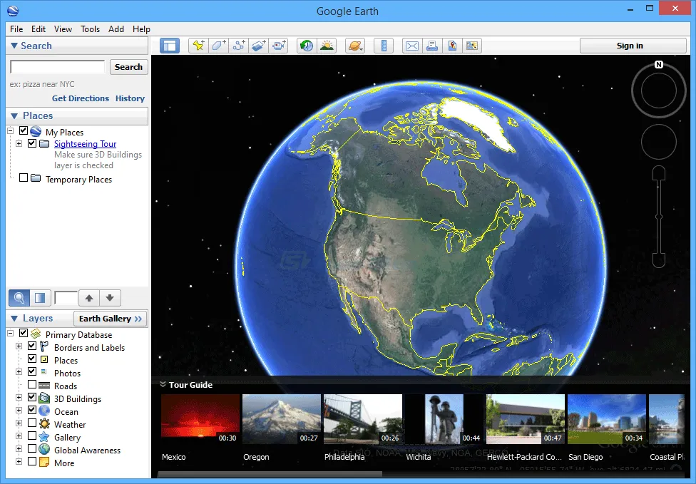 Google Earth 스크린샷 1