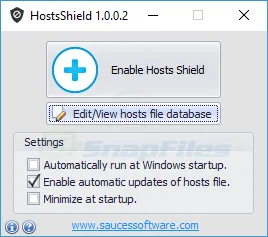 HostsShield 스크린샷 1