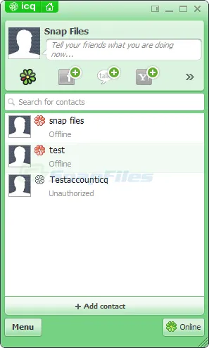 ICQ 스크린샷 1