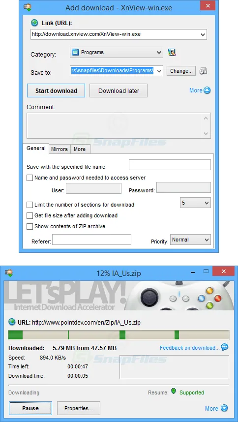 Internet Download Accelerator Free 스크린샷 2