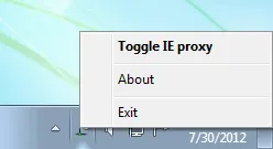 IE Proxy Toggle 스크린샷 1