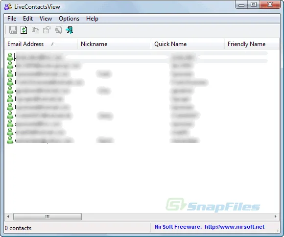 LiveContactsView 스크린샷 1
