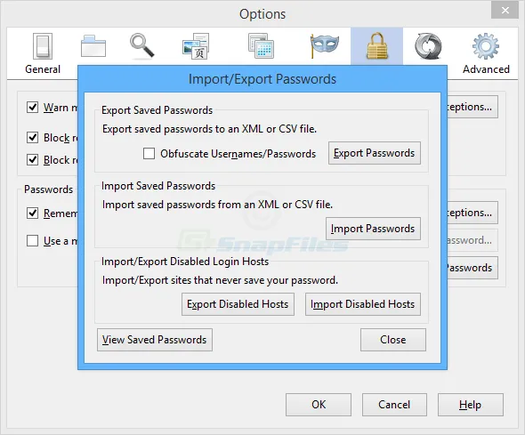 Firefox Password Exporter 스크린샷 1