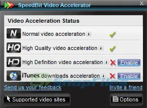 SPEEDbit Video Accelerator 스크린샷 1