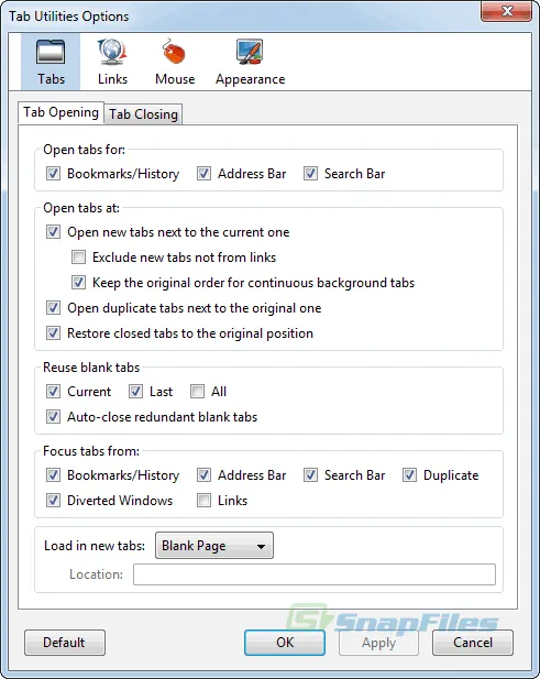 Tab Utilities 스크린샷 1