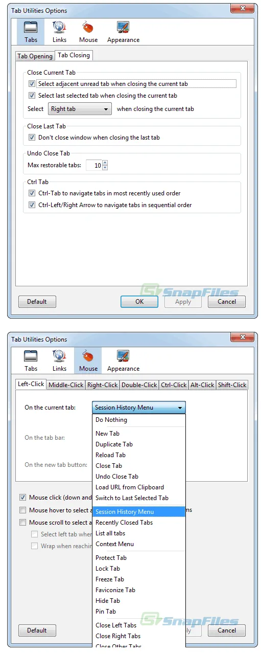 Tab Utilities 스크린샷 2