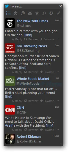 Tweetz Desktop 스크린샷 1