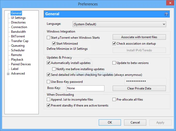 uTorrent 스크린샷 2
