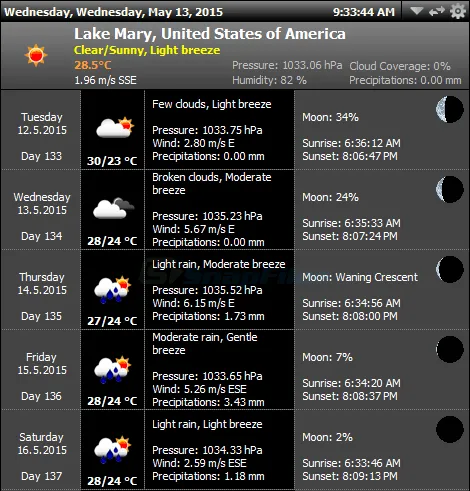 MiTeC Weather Agent 스크린샷 1