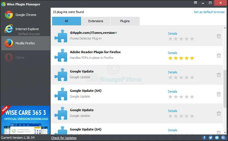 Wise Plugin Manager 스크린샷 1