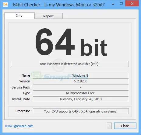 64bit Checker 스크린샷 1