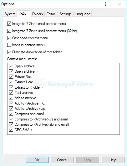 7-Zip 스크린샷 2