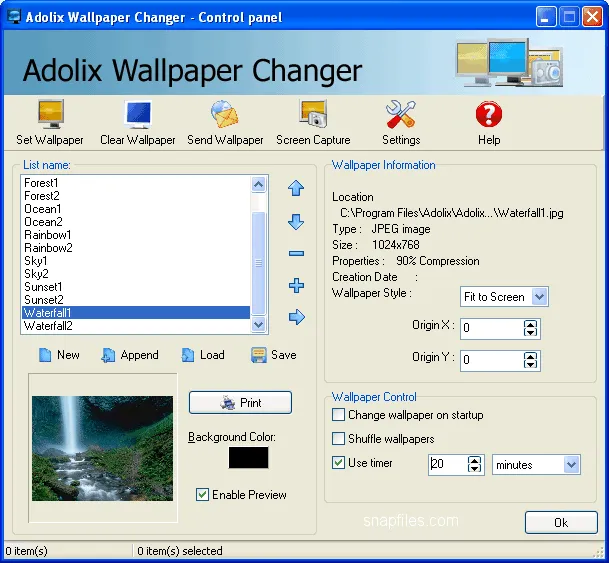 Adolix Wallpaper Changer 스크린샷 1