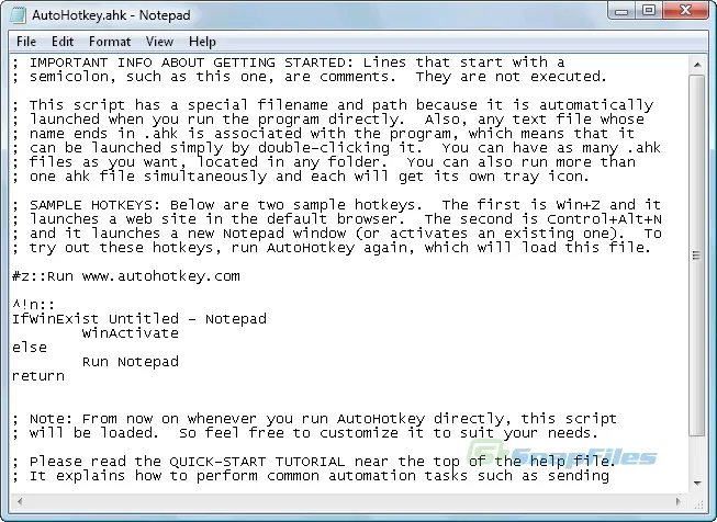 AutoHotkey 스크린샷 1