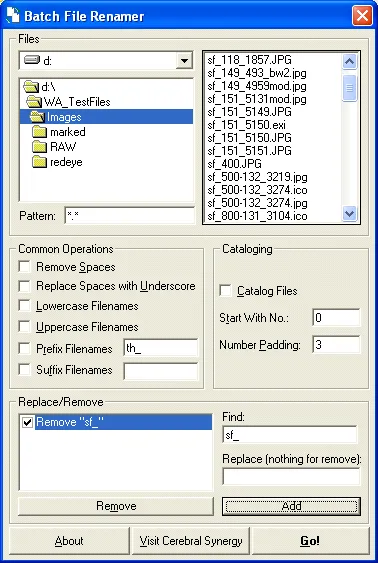 Batch File Renamer 스크린샷 1