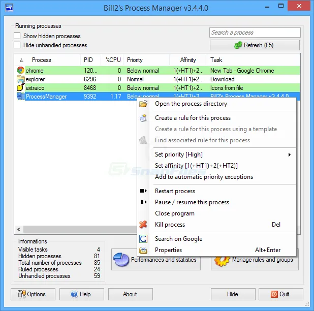 Bill2`s Process Manager 스크린샷 1