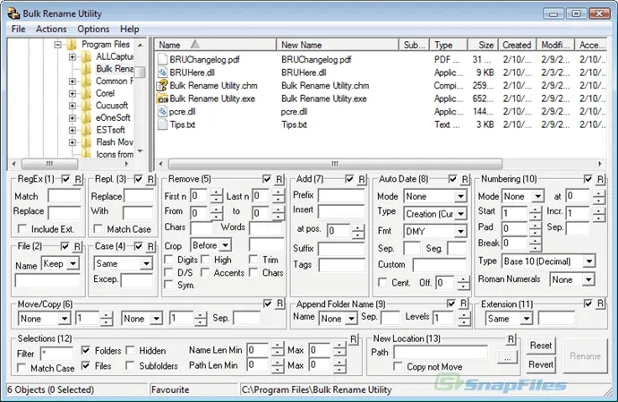 Bulk Rename Utility 스크린샷 1