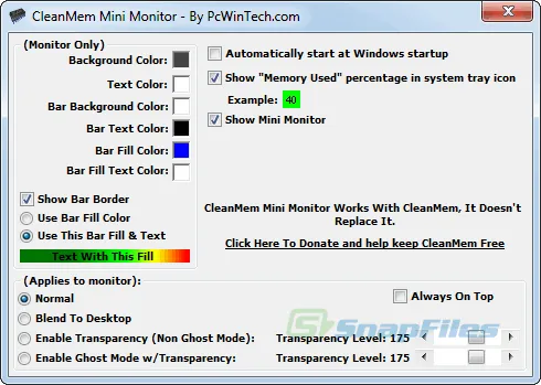 CleanMem 스크린샷 2