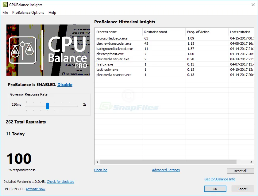 CPUBalance 스크린샷 1