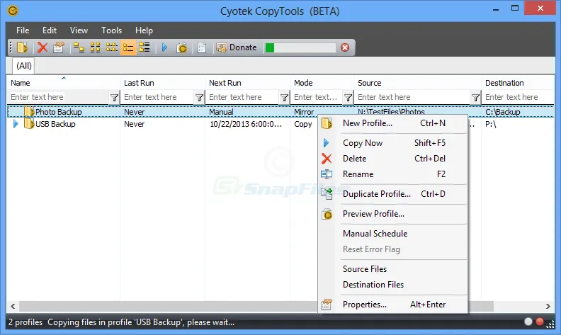 Cyotec CopyTools 스크린샷 1