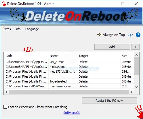 Delete.On.Reboot 스크린샷 1