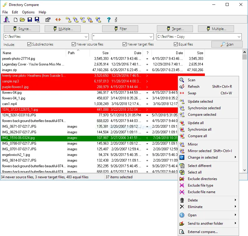 Directory Compare 스크린샷 1