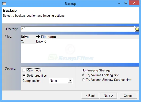 DriveImage XML (Private Edition) 스크린샷 2