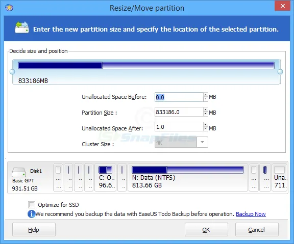 EaseUS Partition Master 스크린샷 2