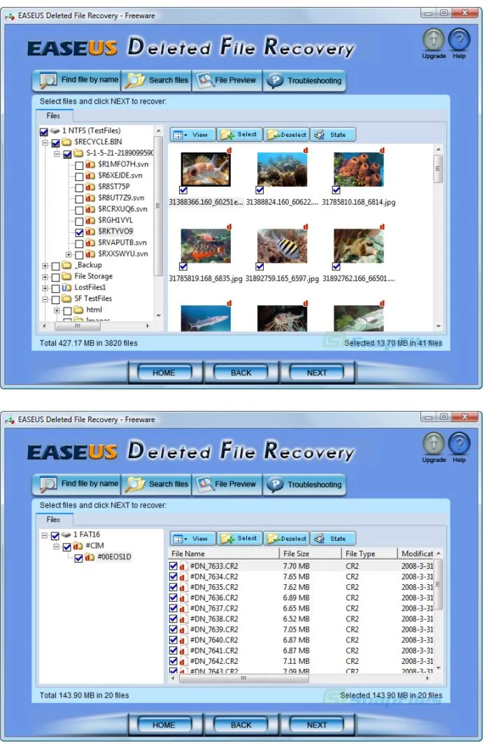 EaseUS Deleted File Recovery 스크린샷 2