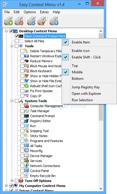 Easy Context Menu 스크린샷 1