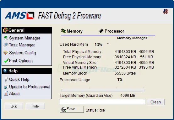 Fast Defrag Standard 스크린샷 1