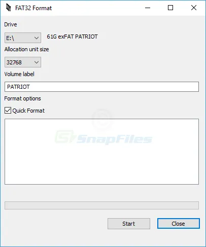 Fat32 Format 스크린샷 1