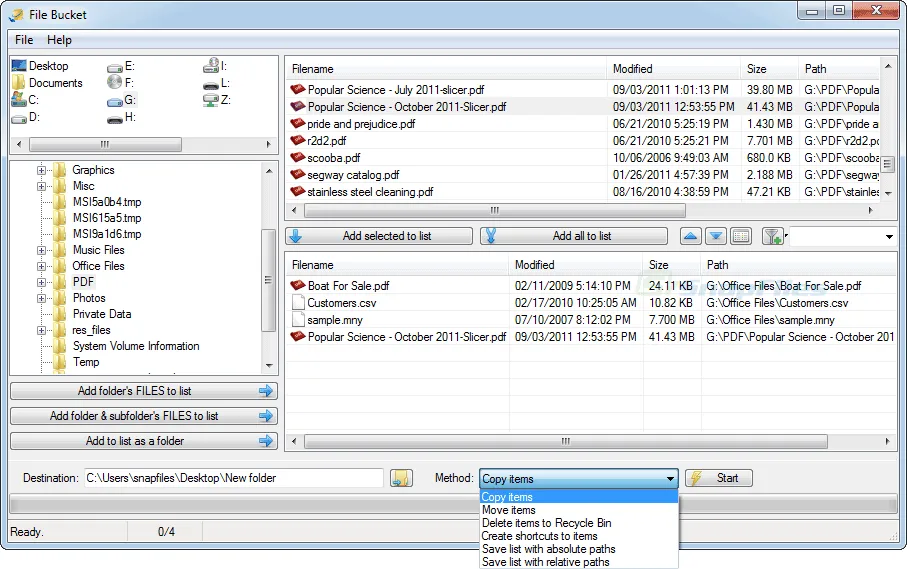 File Bucket 스크린샷 1