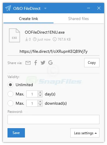 O&O FileDirect 스크린샷 2