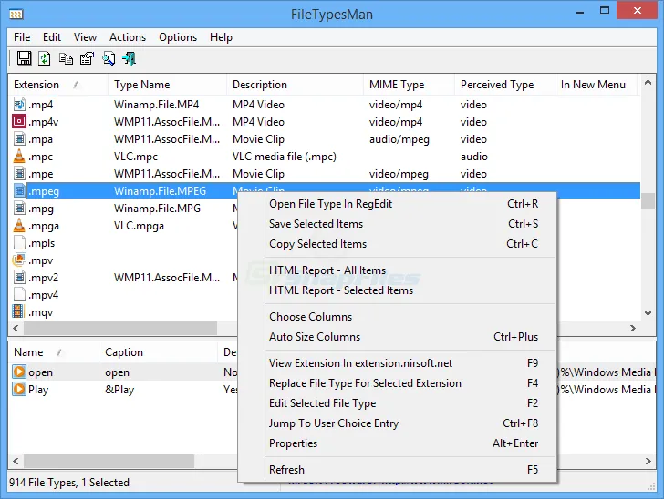 FileTypesMan 스크린샷 1